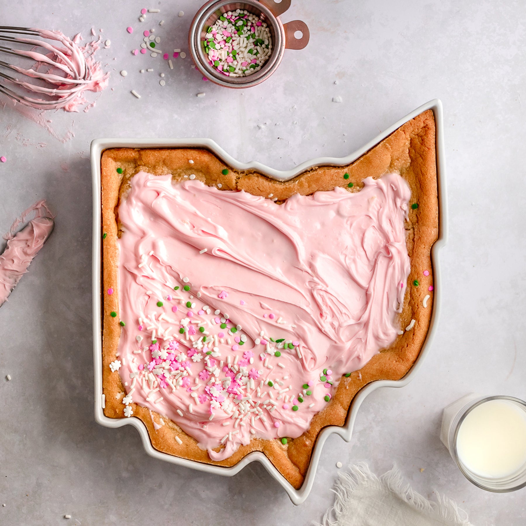 Ohio Baked Sugar Cookie Cake