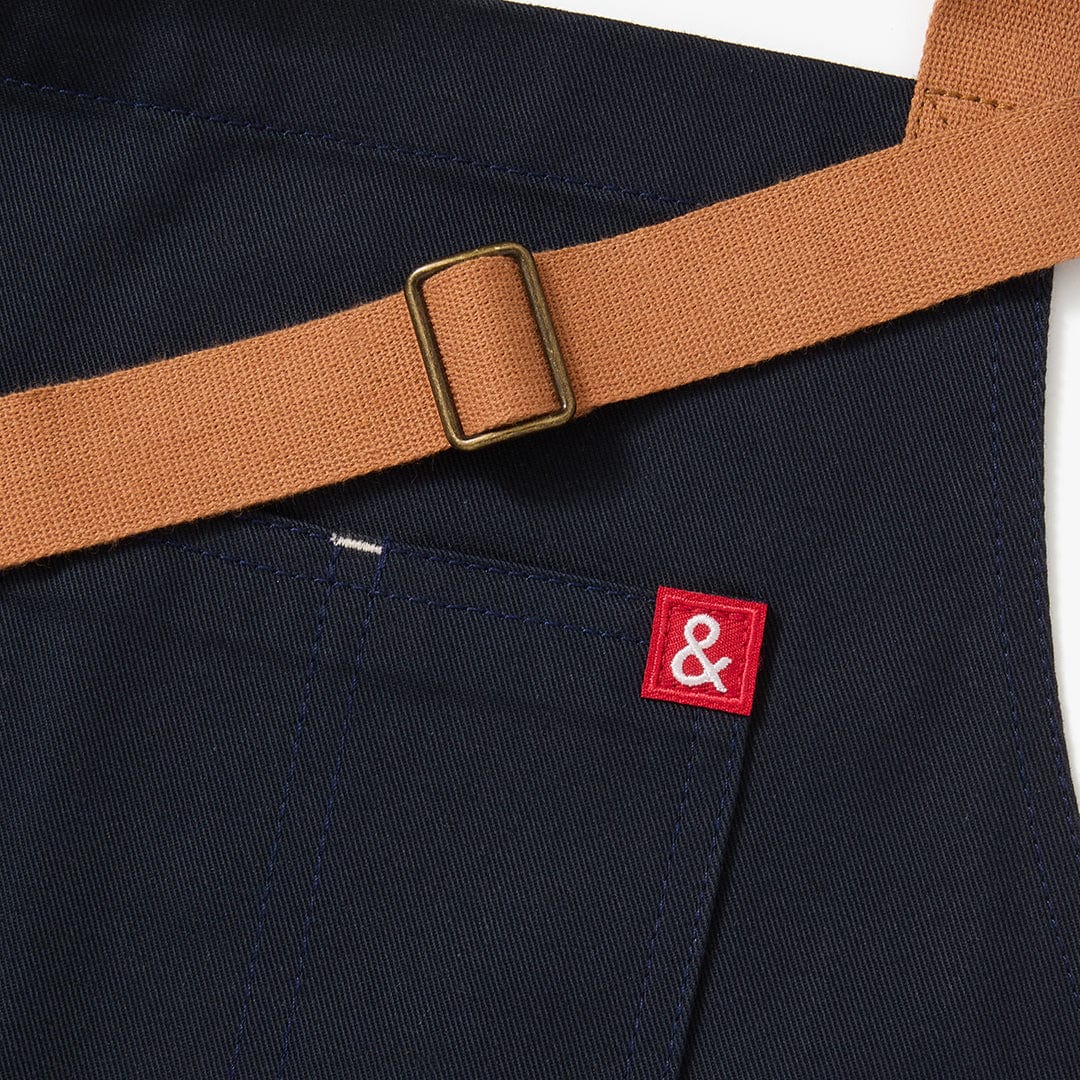 The Essential Apron in Midnight Cider Blue