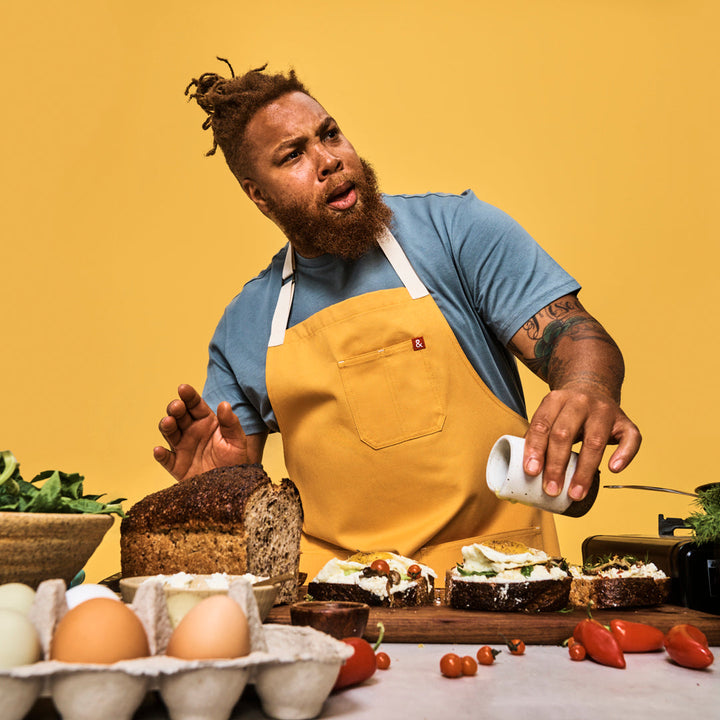 The Essential Apron in Egg Yolk Yellow