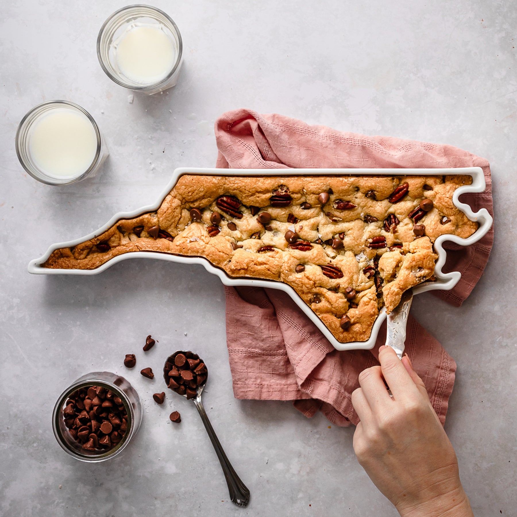 North Carolina Baked Chocolate Chip Cookie Cake