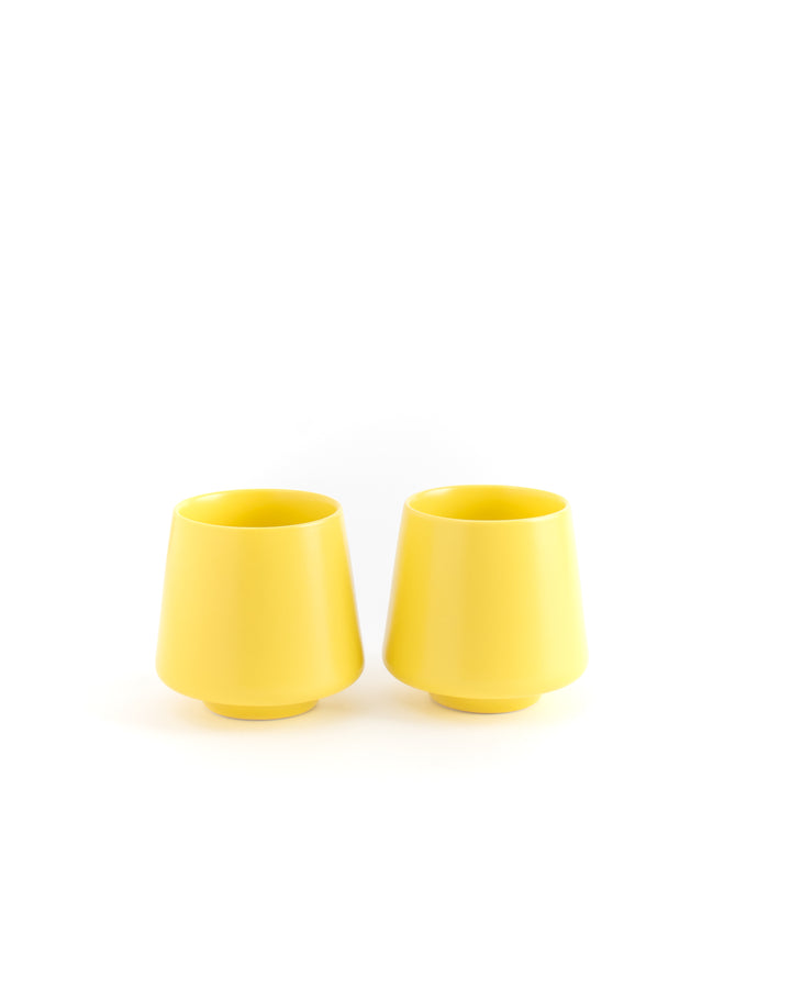 Charlevoix Cup Pair- Lemon