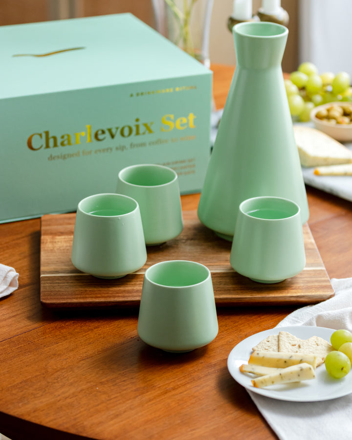 Charlevoix Decanter- Mint