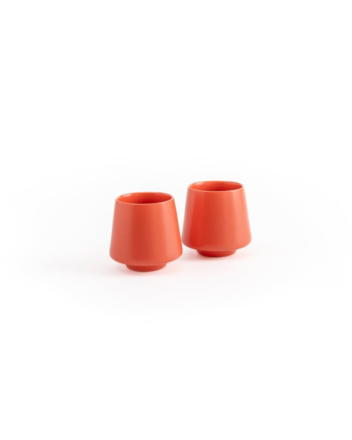 Charlevoix Cup Pair- Poppy